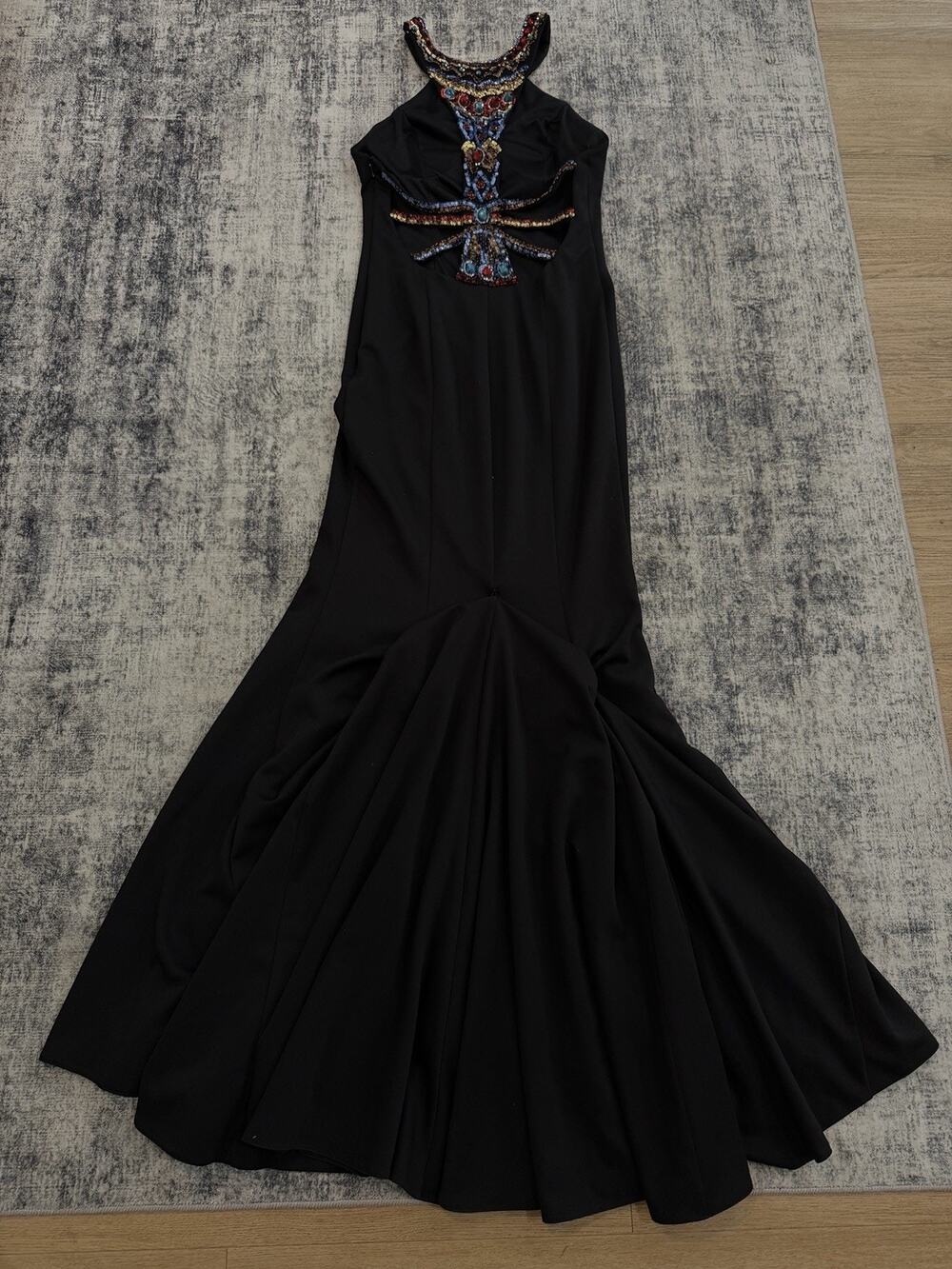 sherri hill prom dress size 6 Sherri Hill Black Beaded Dress